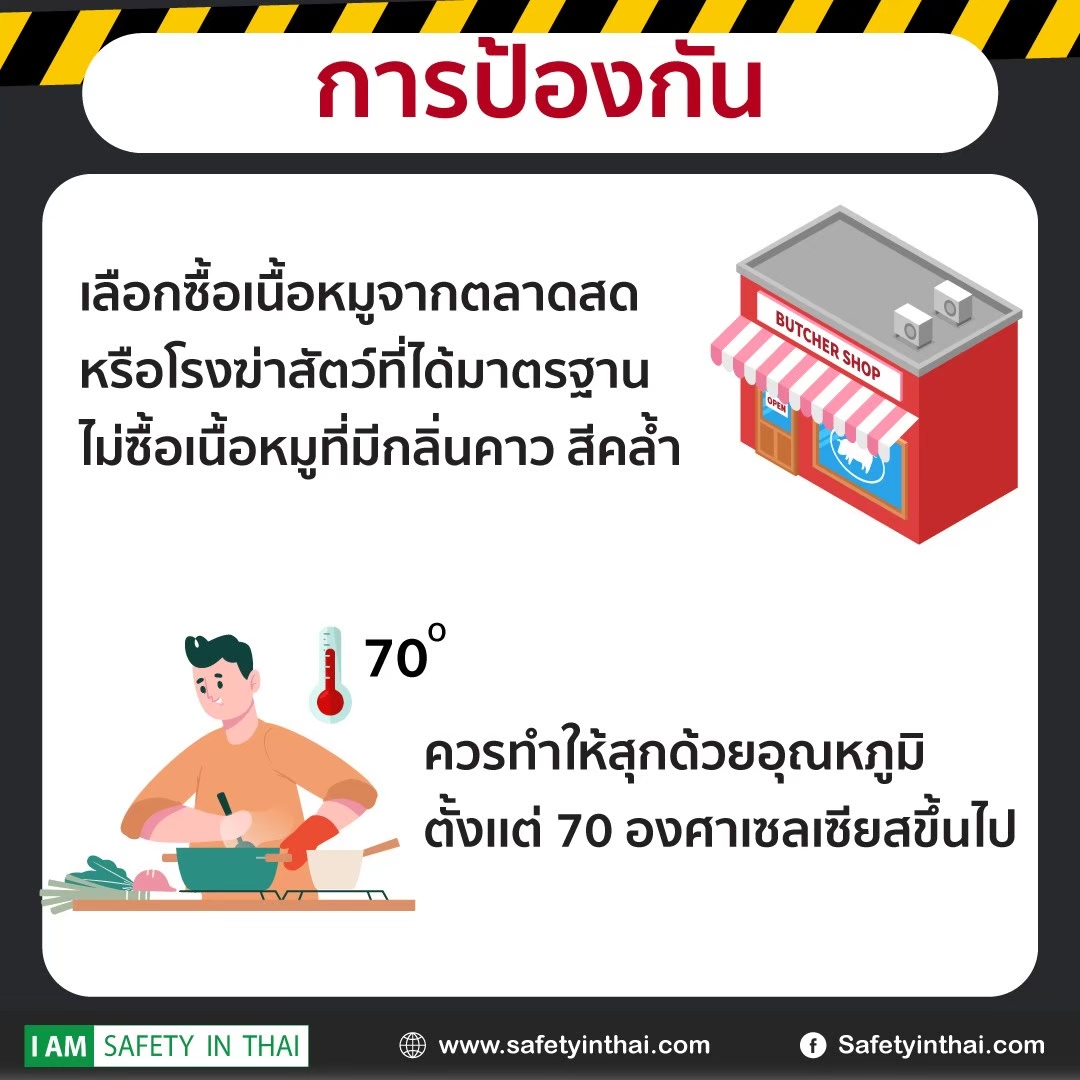 อันตรายจากกินหมูดิบ