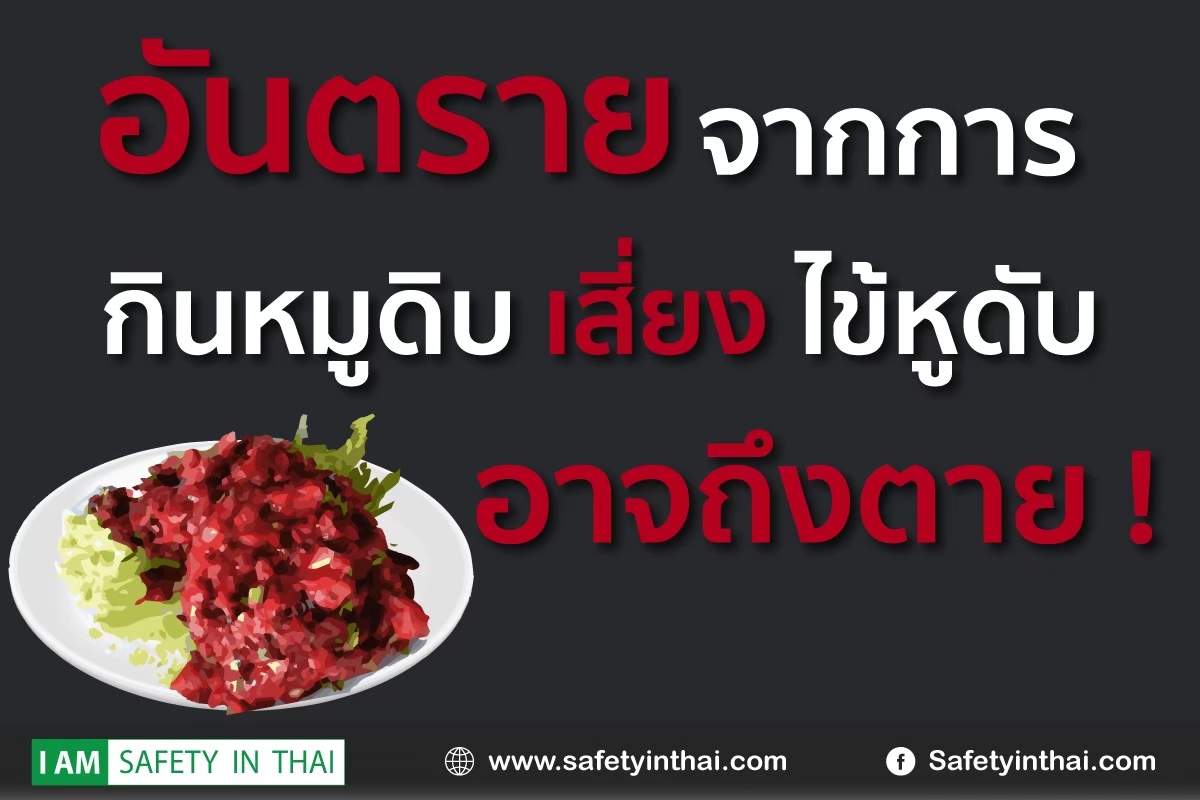 อันตรายจากกินหมูดิบ