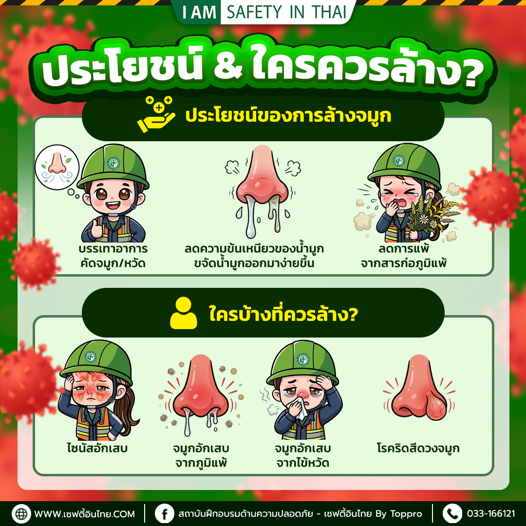 ประโยชน์ และ ใครควรล่าง จมูก