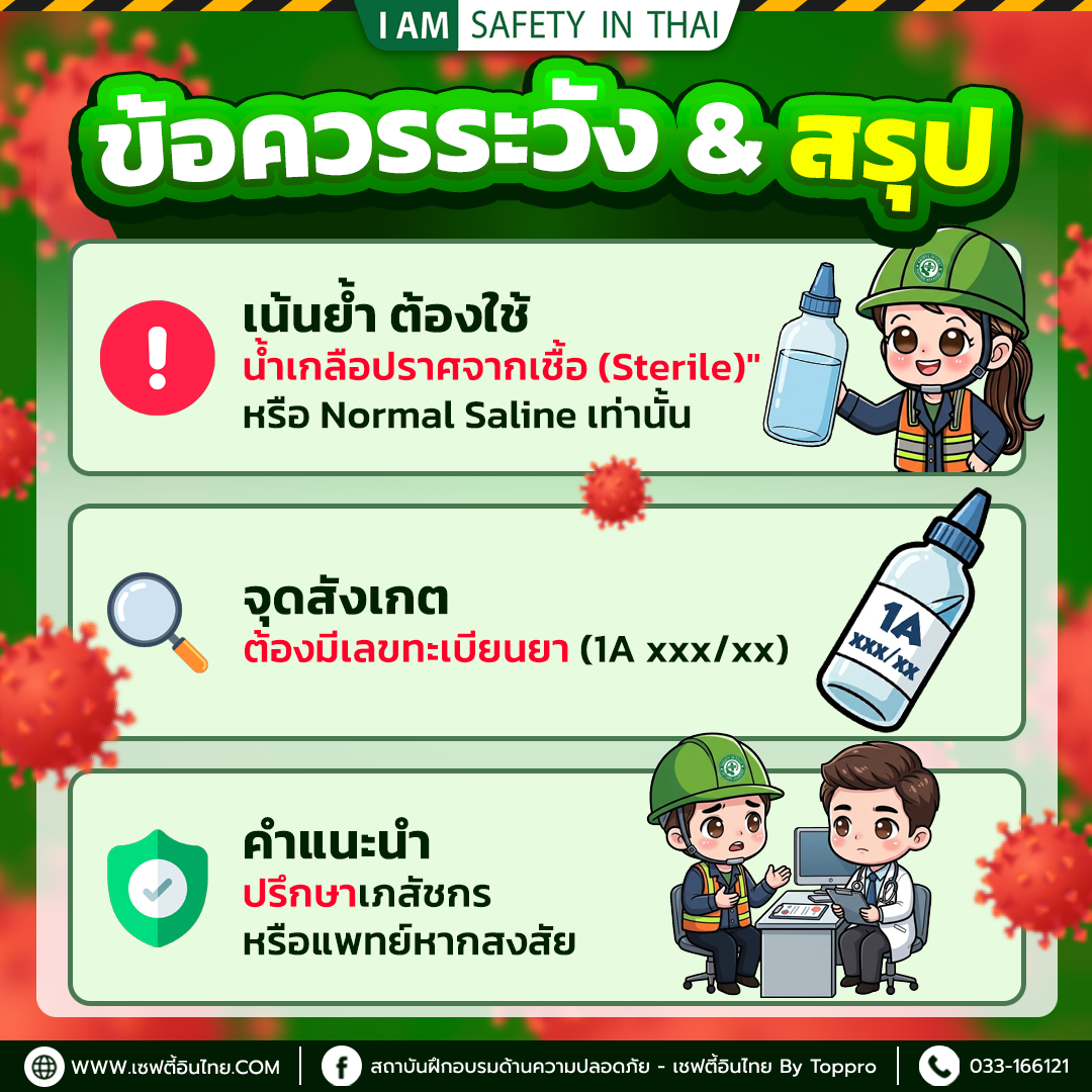 ข้อควรระวังในการล้างจมูก