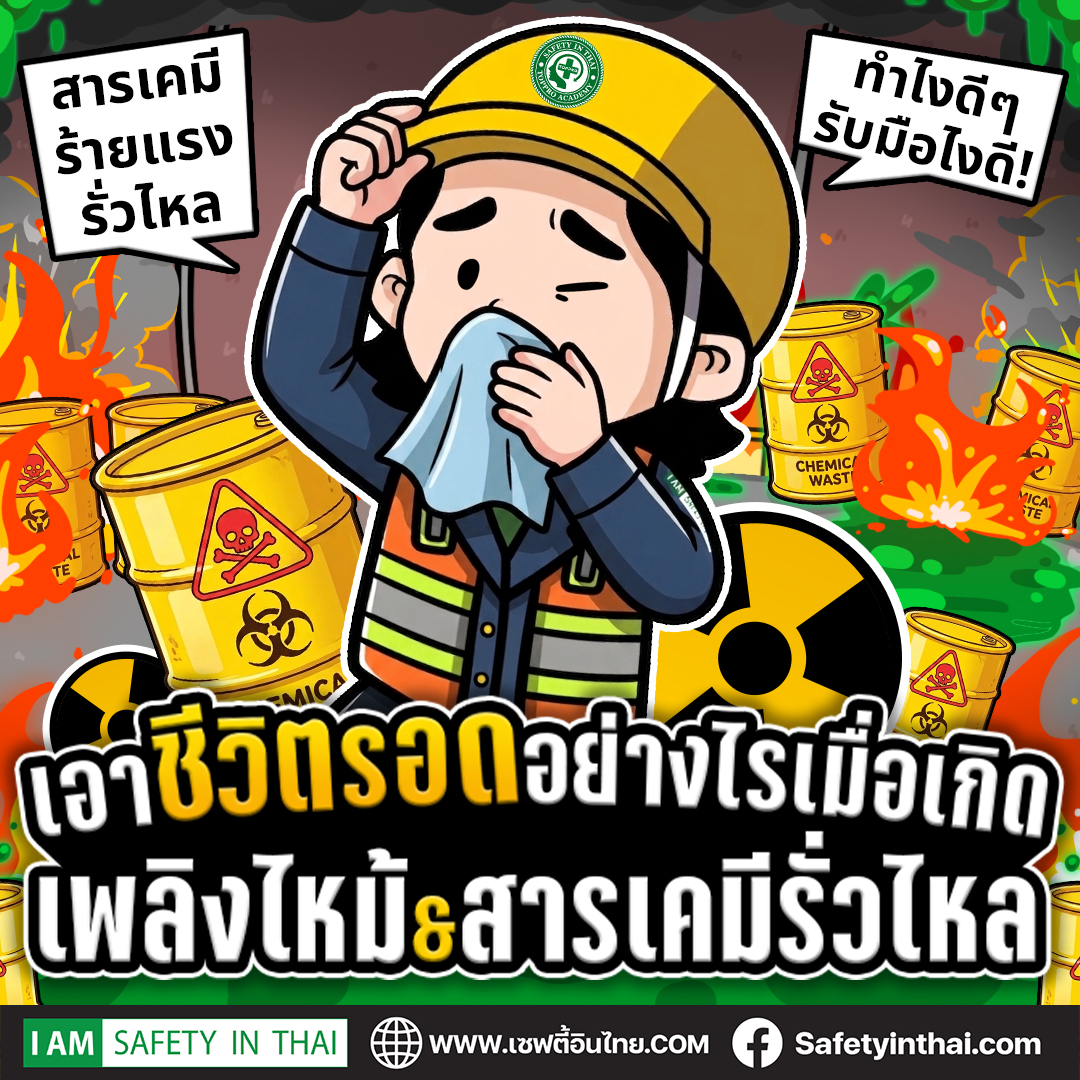 เอาชีวิตรอดเมื่อเกิดเพลิงไหม้และสารเคมีรั่วไหล